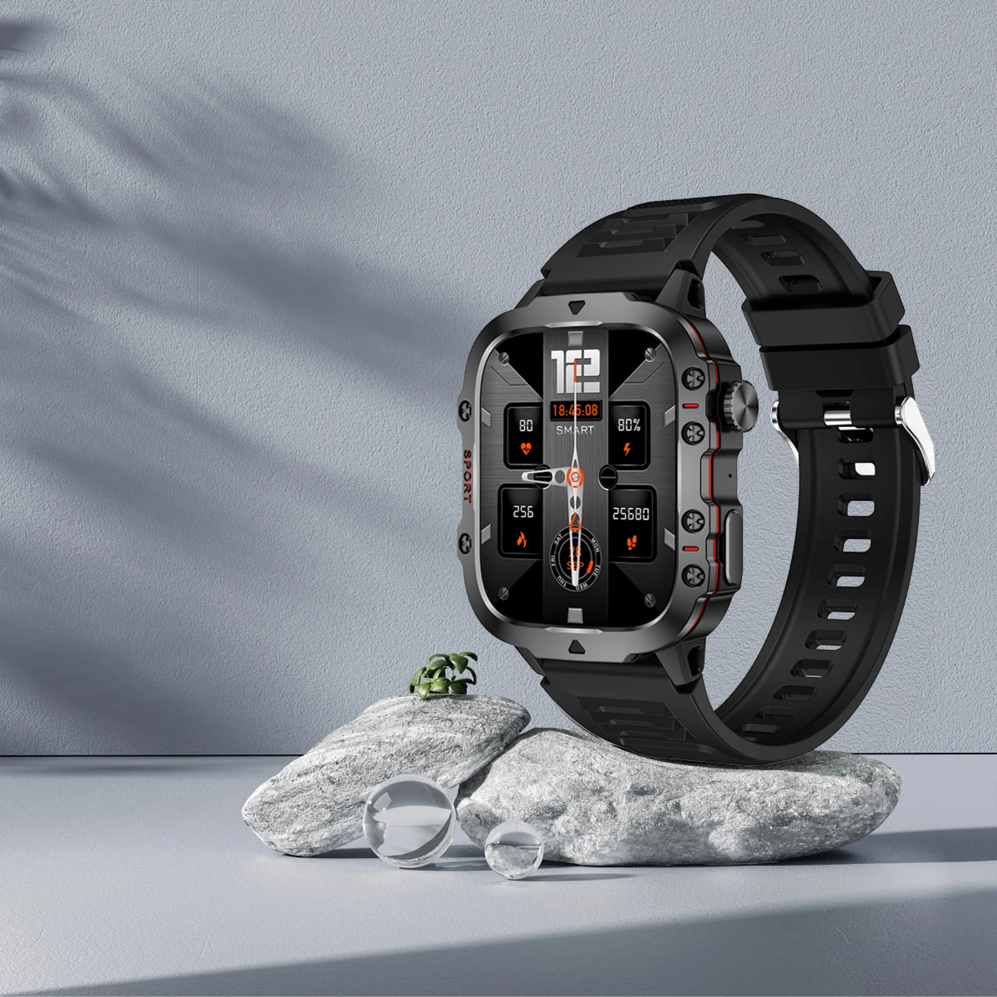 New For Xiaomi Military Smart Watch Outdoor Sports Fitness Tracker