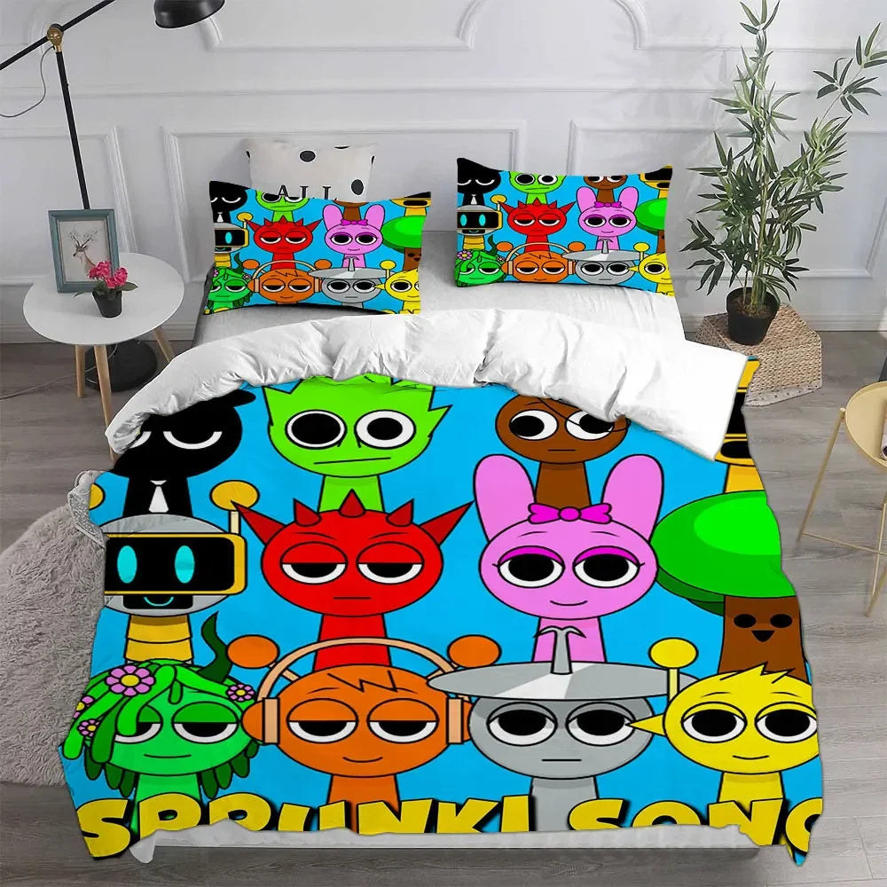 Game Sprunki Bedding Sets
