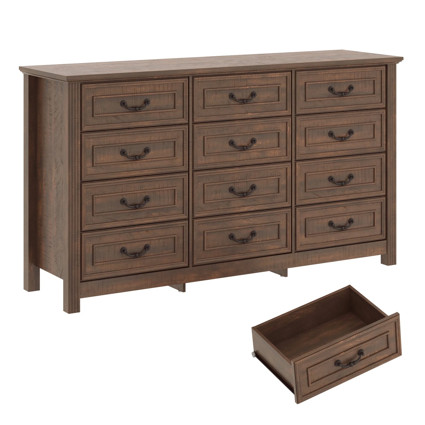 Bedroom Large Dresser with 12 Drawers