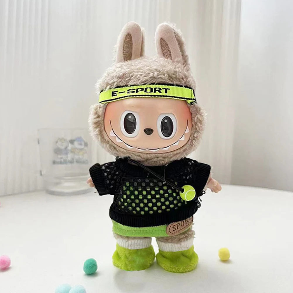 Mini Labubu Dolls Outfit Clothes Accessories without Doll