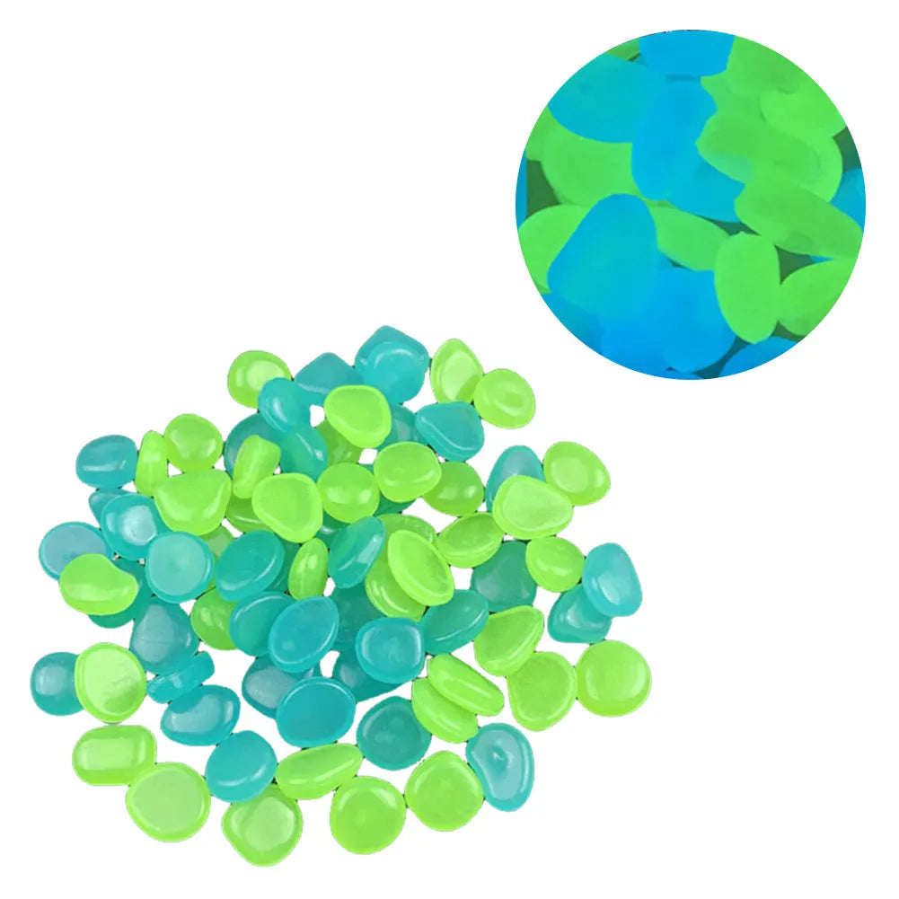 Garden Glow In The Dark Pebbles Stones Rocks For Yard And Walkways Decor