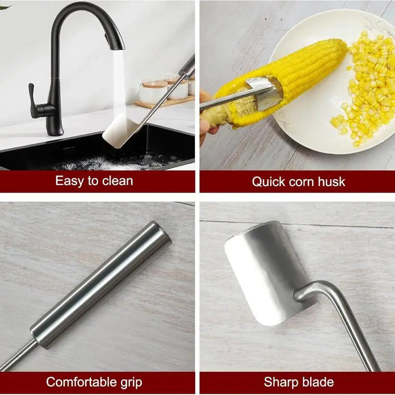 Corn Cob Peeler Stainless Steel