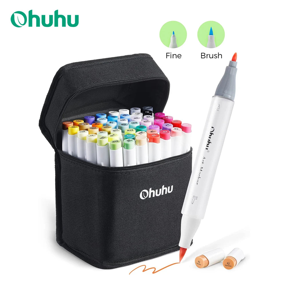 Marker Pen Set Color Dual Tips