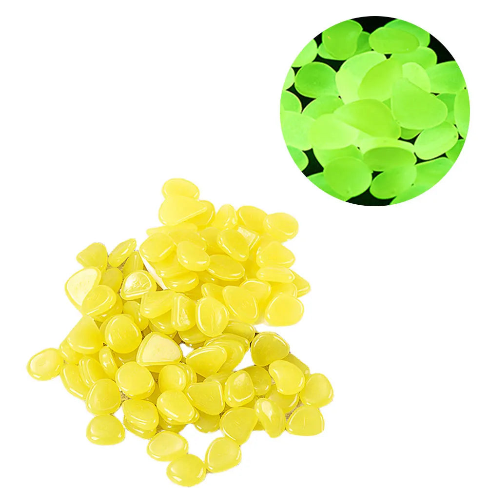 Garden Glow In The Dark Pebbles Stones Rocks For Yard And Walkways Decor