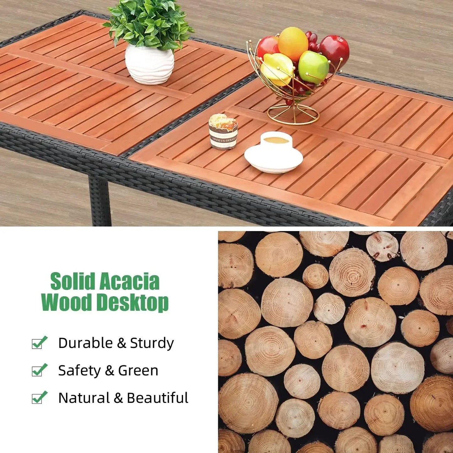 Patio Dining Set for Deck, Backyard, Garden