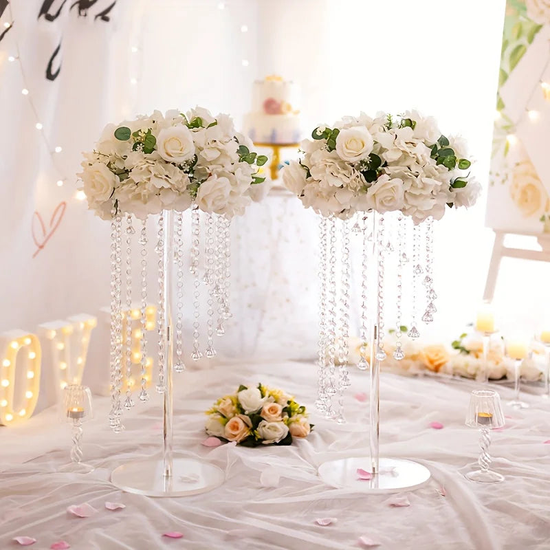 Tall Acrylic Vase Flower Decoration