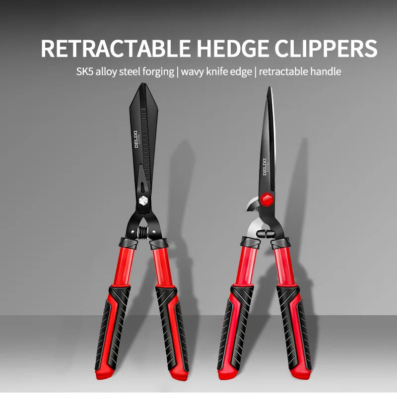 Hedge Clippers & Shears Made With Shock-Absorbing Bumpers And Comfort Grips