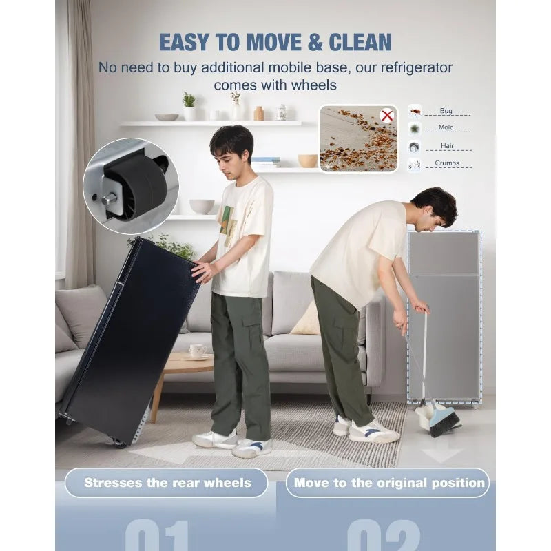 Double Door Refrigerator with Freezer