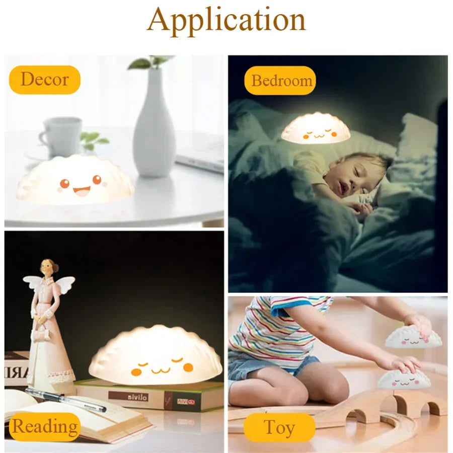 Cute LED Bun Dumpling Night Light