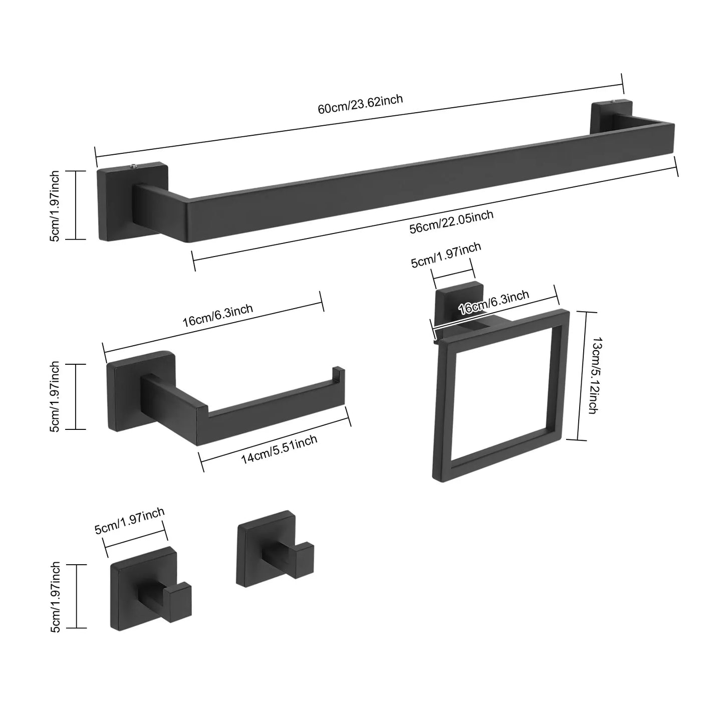 Bathroom Towel Bar Set