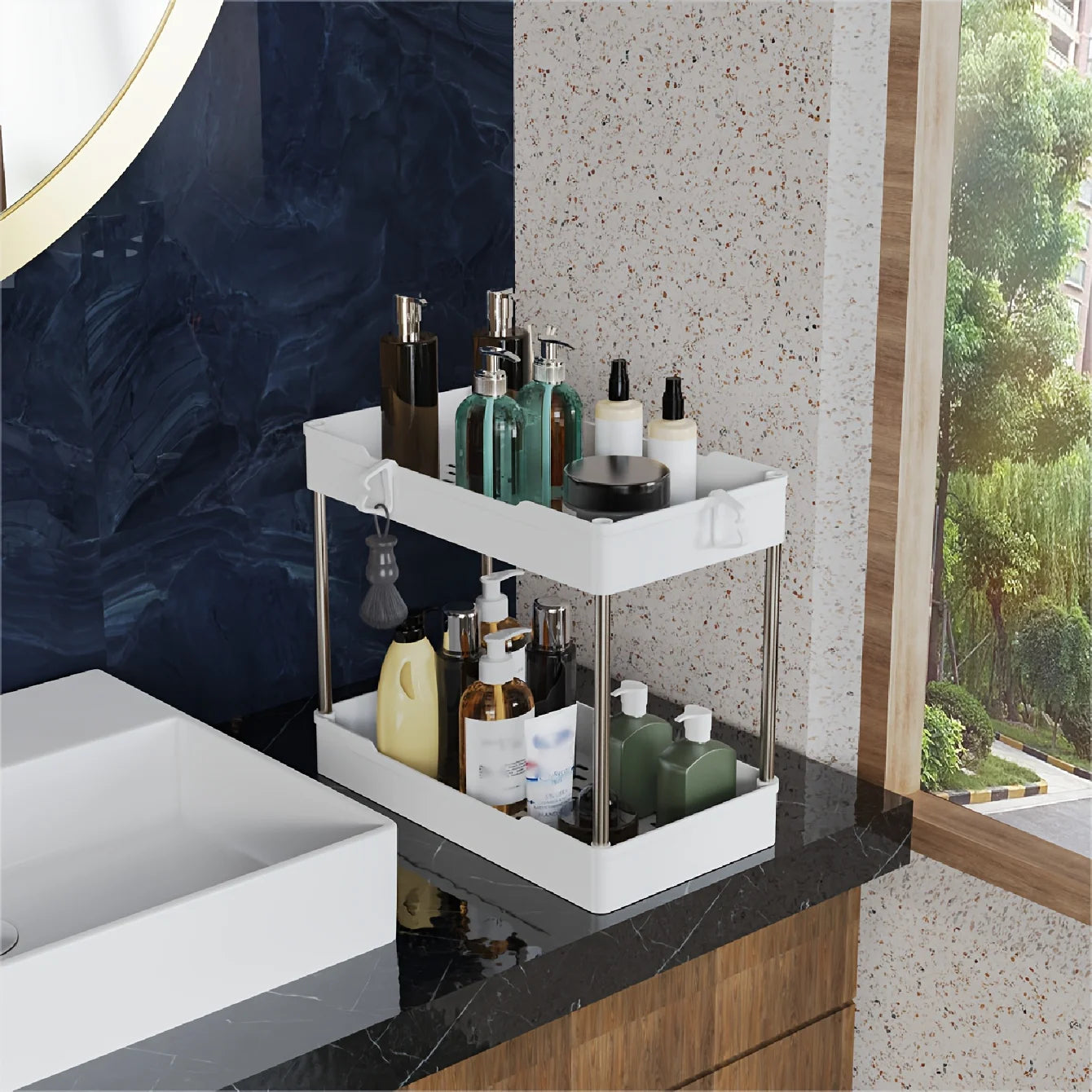 Bathroom Sink Organizer Storage Rack