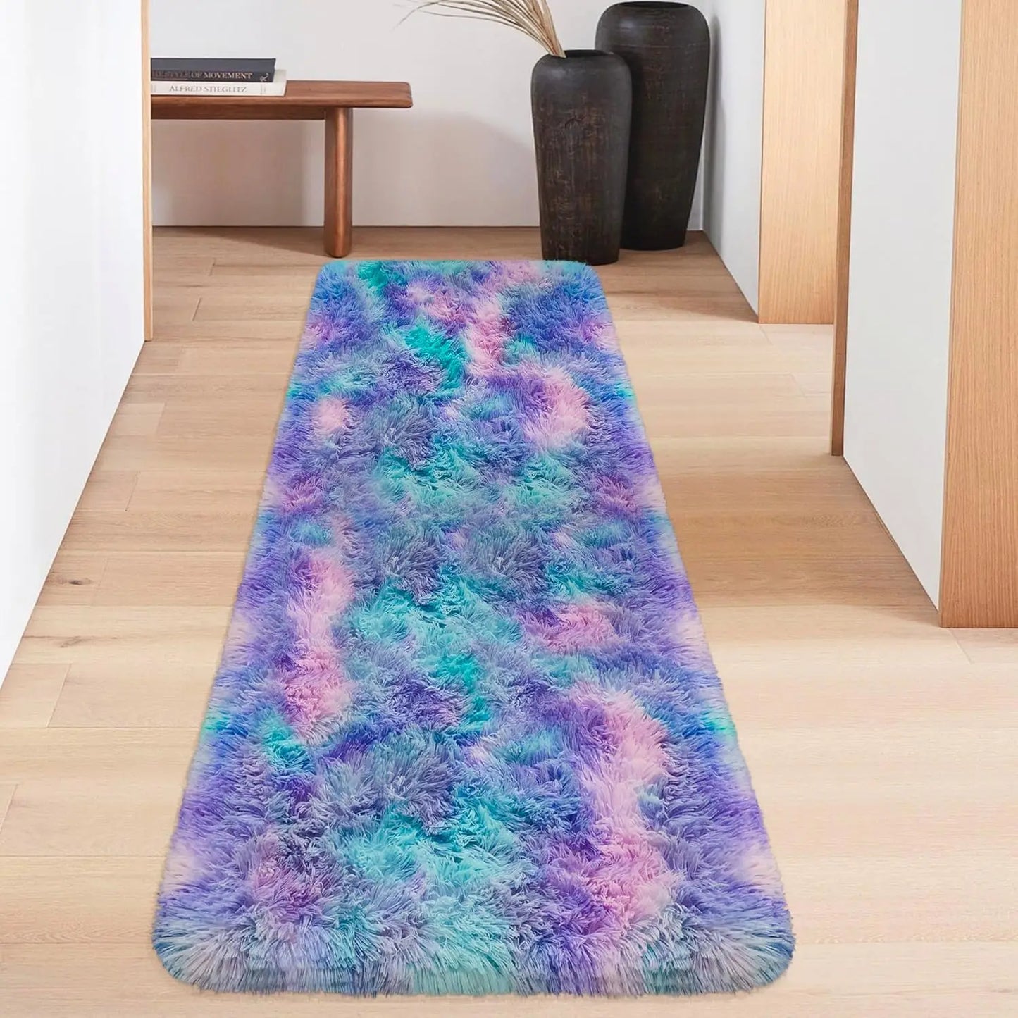 Bedroom Fluffy Fuzzy Runner Soft Rugs