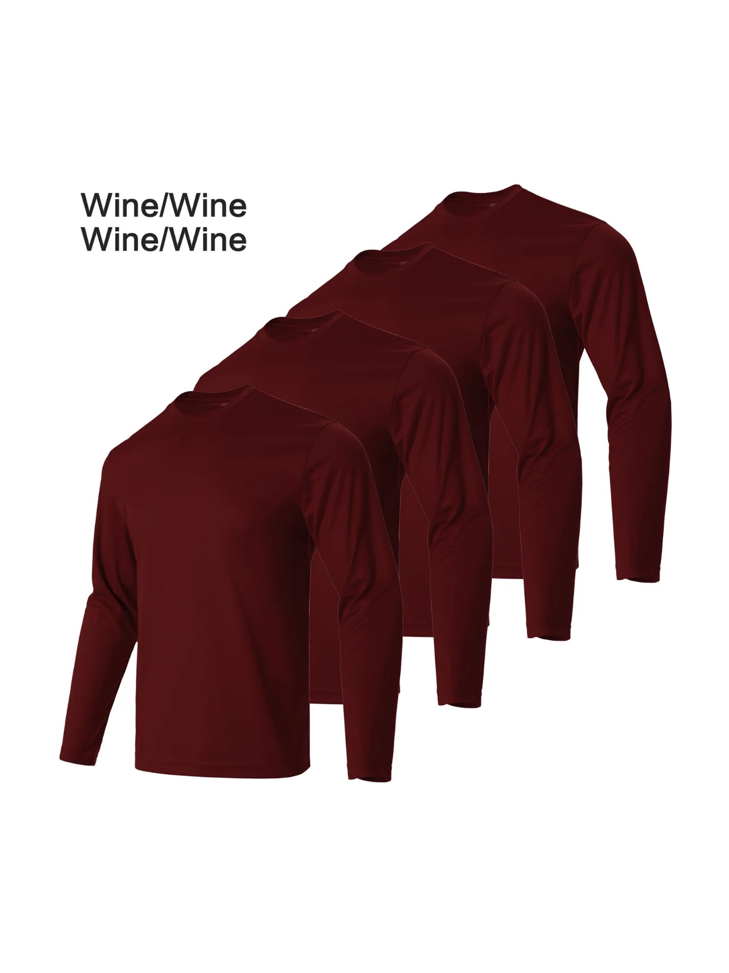 Men's Solid Color Round Neck T-shirt for Fitness and Running