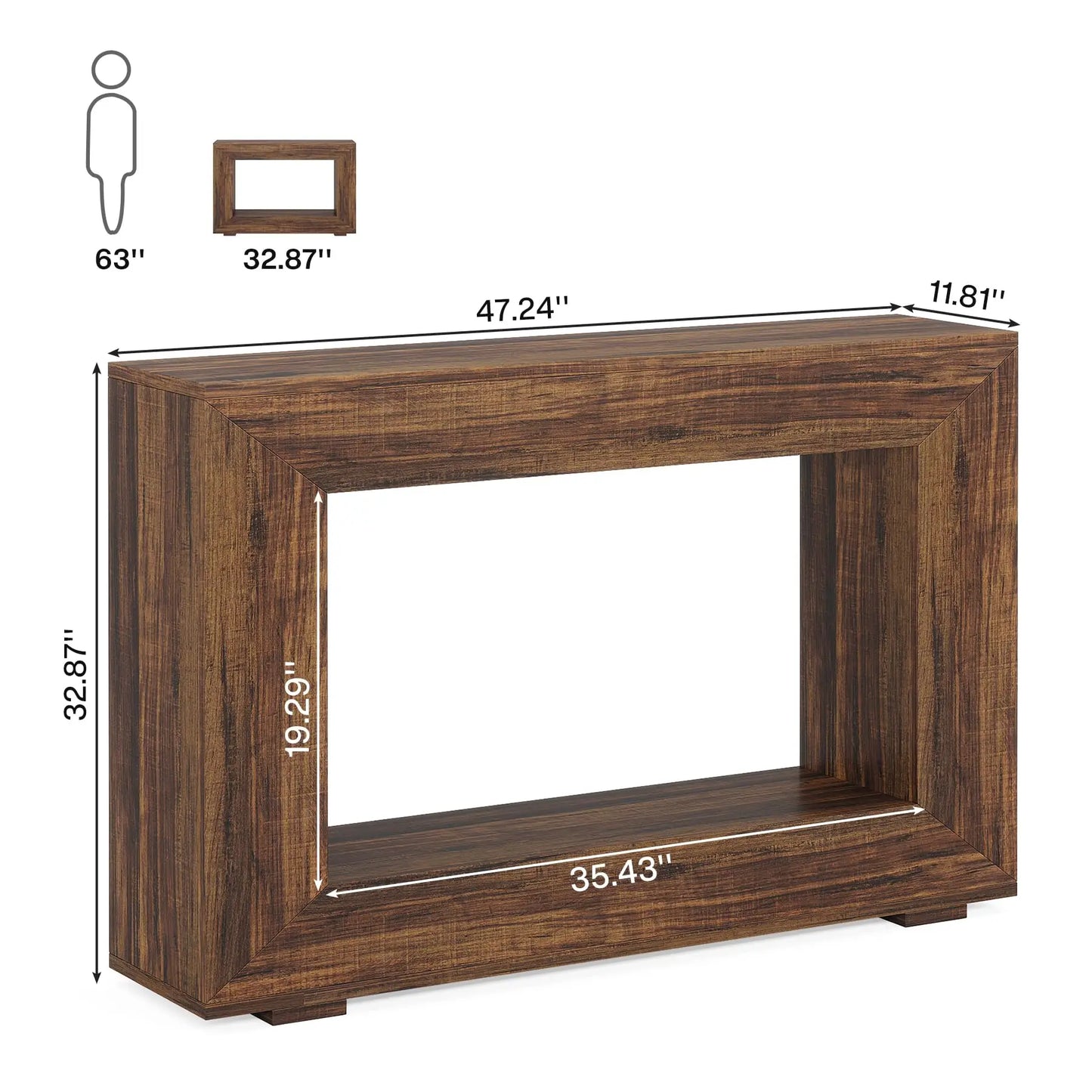 Entryway Console Table with Storage