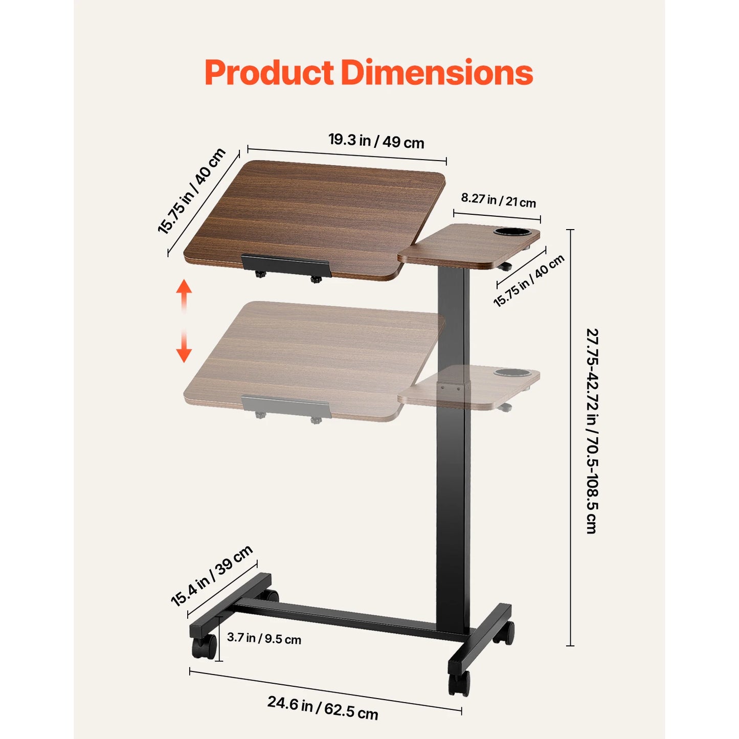 Height & Angle Adjustable Laptop Desk