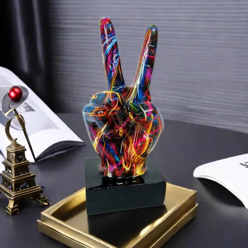 Art And Crafts Graffiti Hand Gesture Ornament