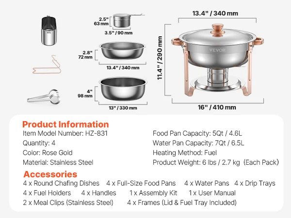 Chafing Dish Buffet Set