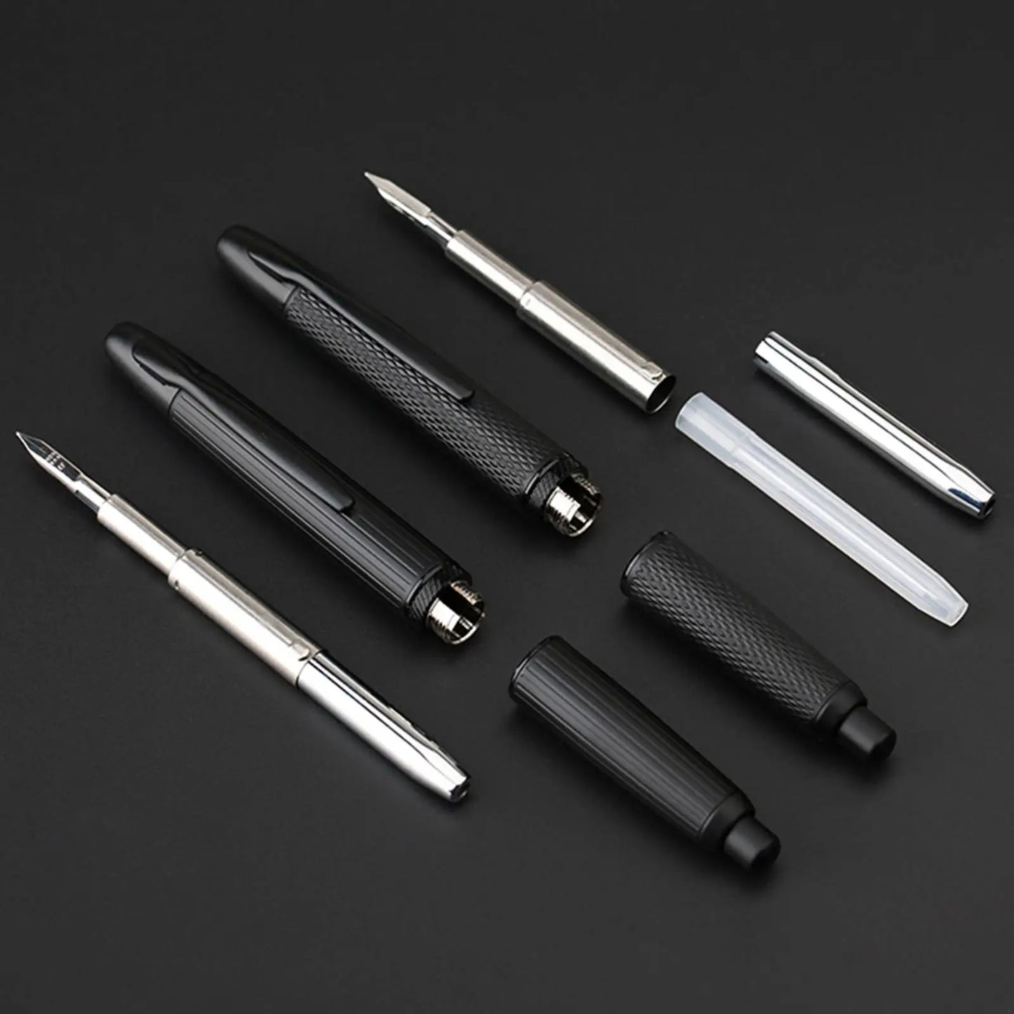 Press fountain pen