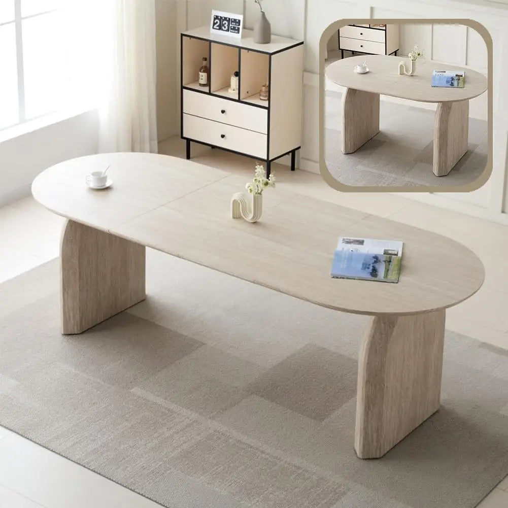 Multi-Functional Oval Extendable Dining Table