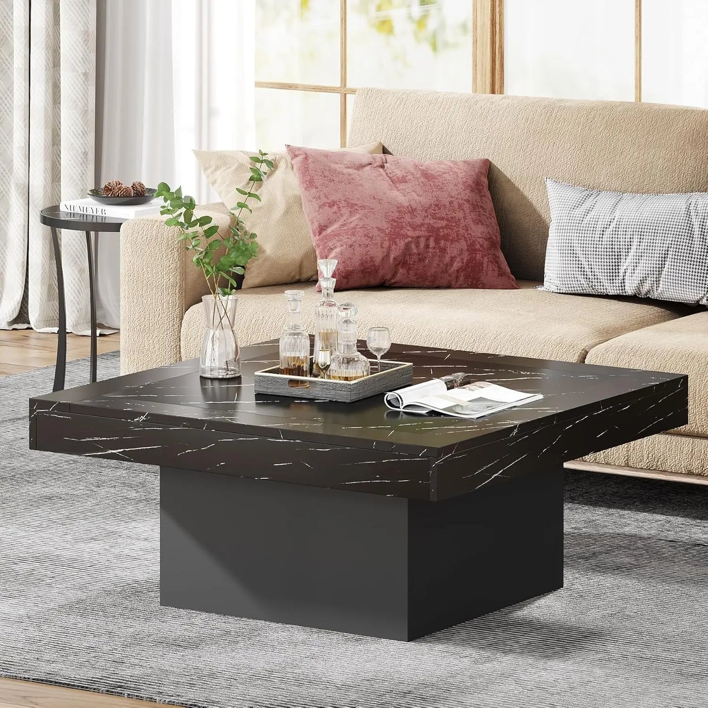 LED Square Coffee Table