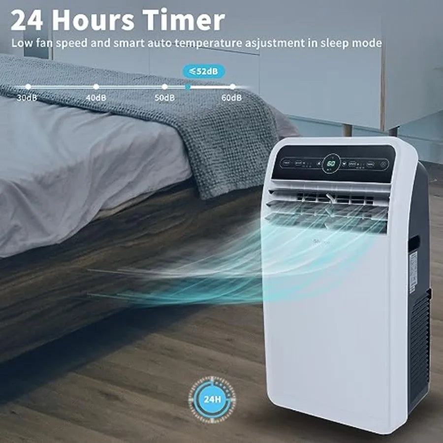 Portable Air Conditioner with Builtin Cooling Dehumidifying and Fan Modes