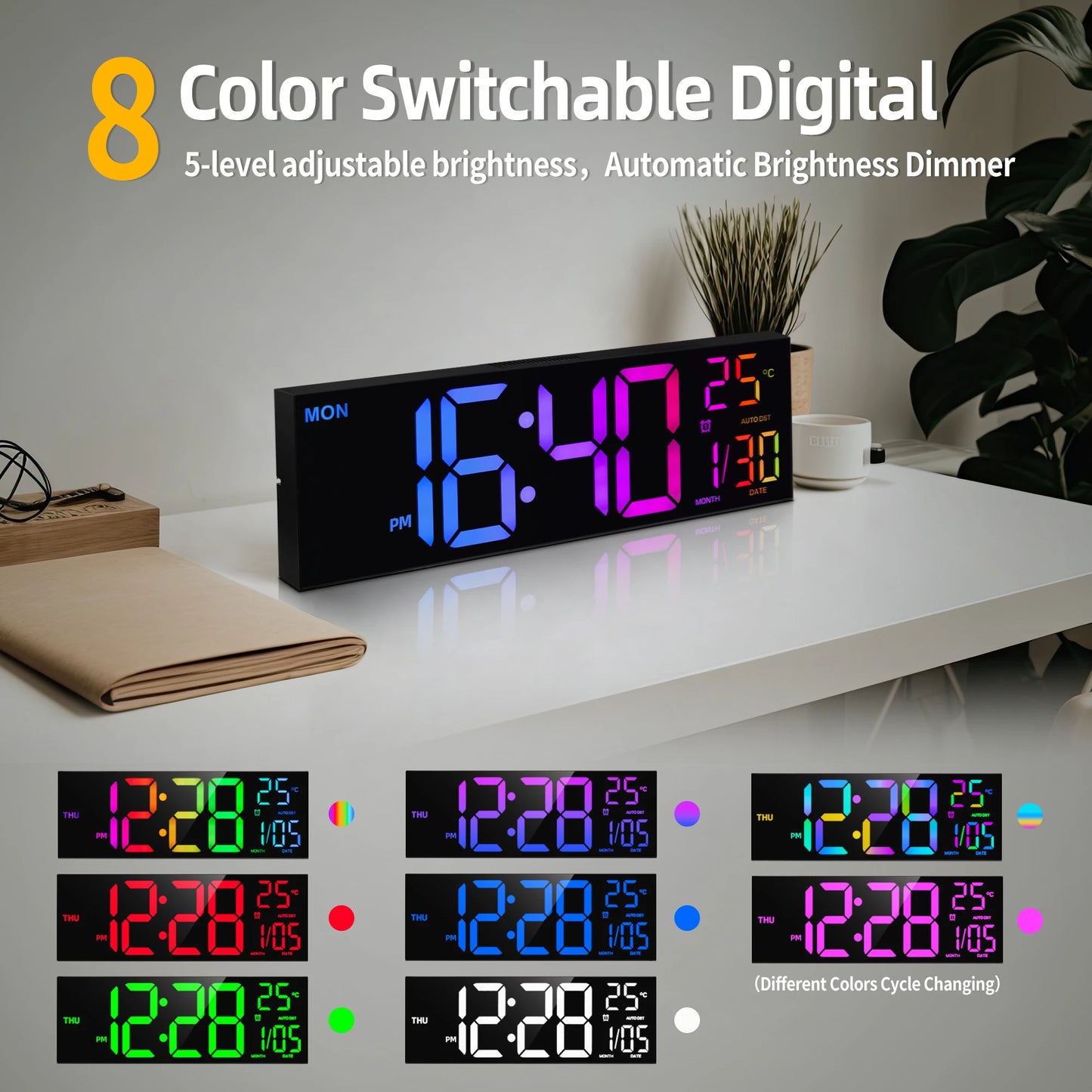 Big LED Display with Remote Clock