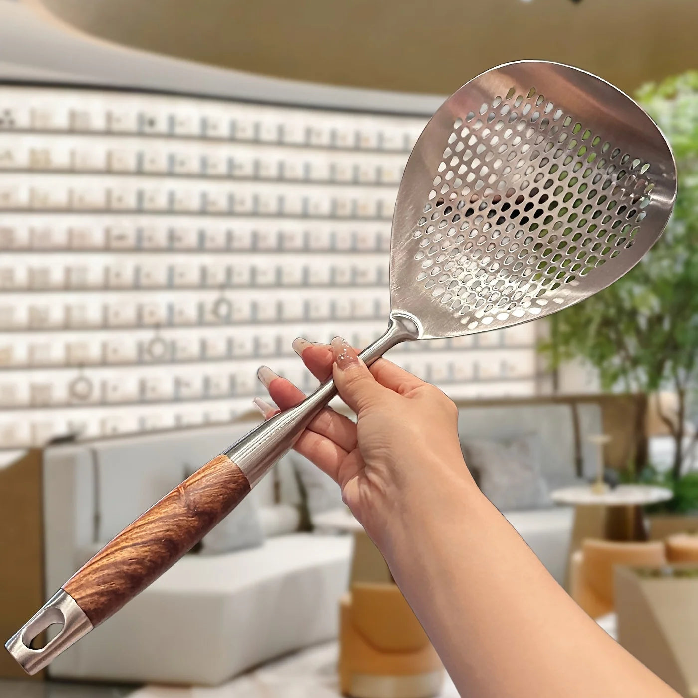 Slotted Spoon Strainer for Frying and Hot Pot