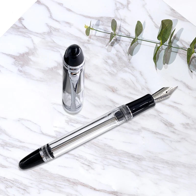 Translucent White Fountain Pen Vacuum Filling Fountain-Pen