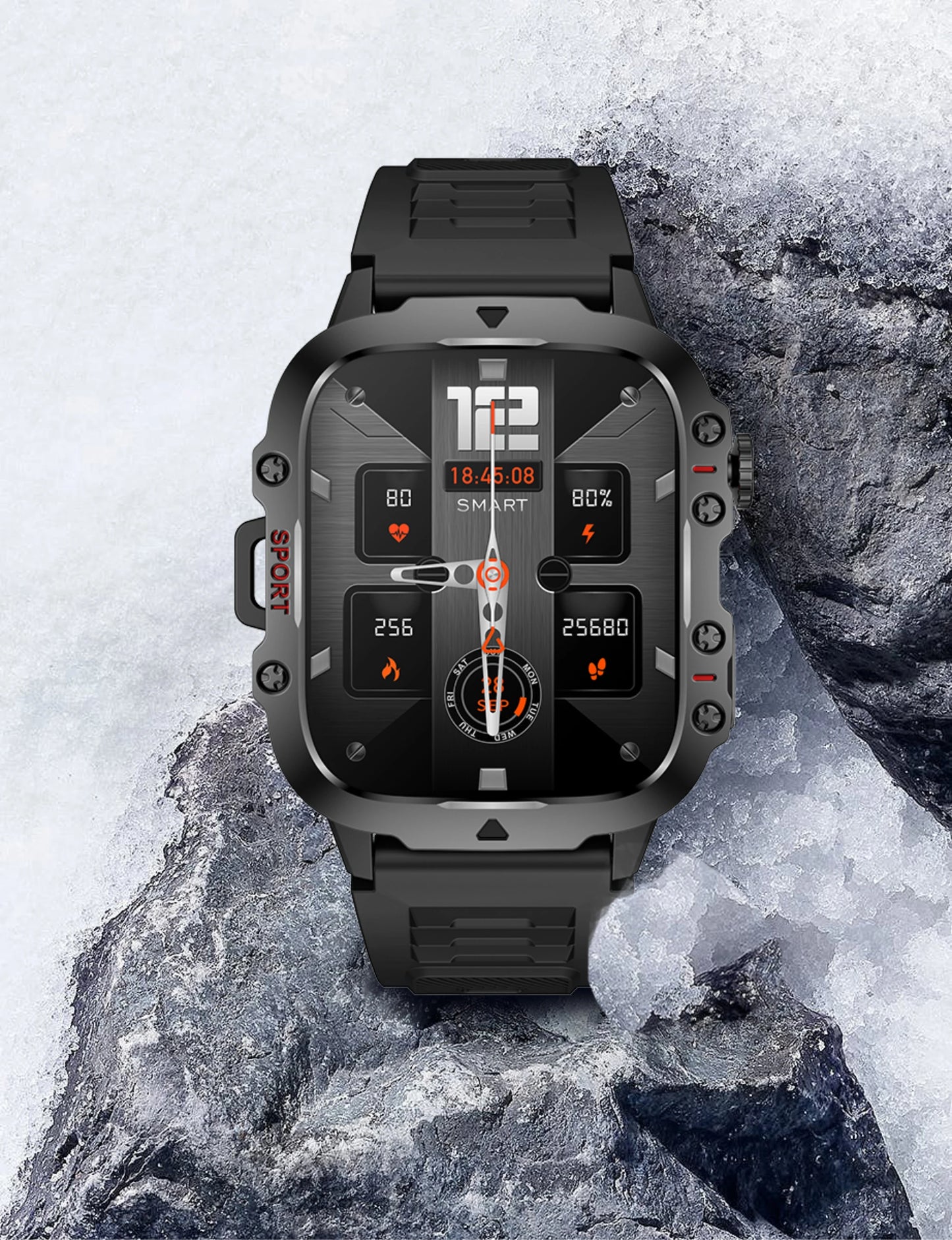 New For Xiaomi Military Smart Watch Outdoor Sports Fitness Tracker