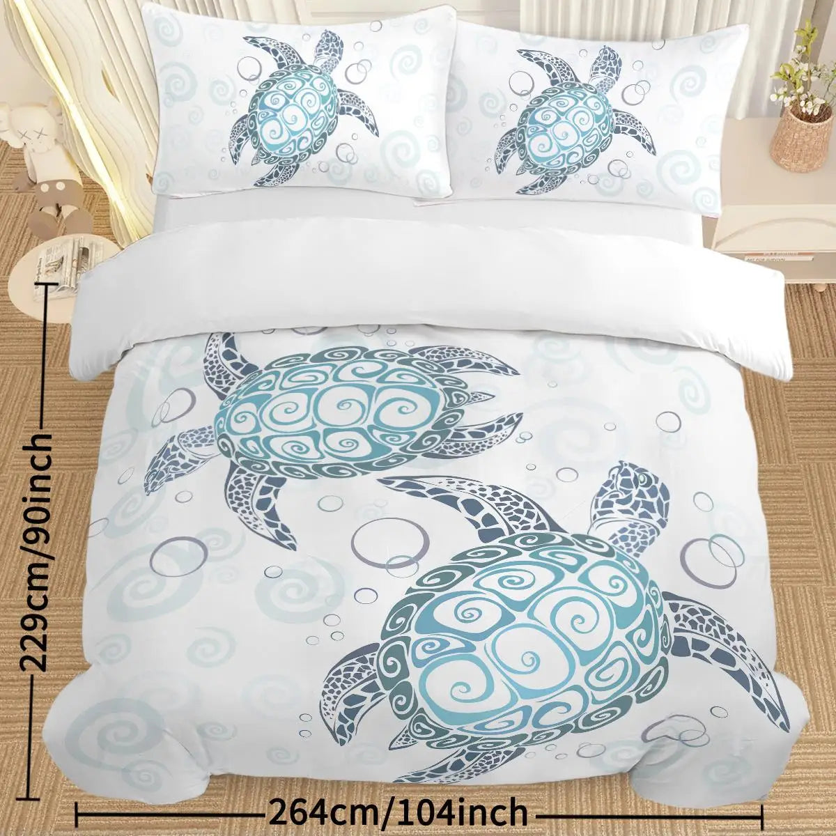 Aqua Teal Sea Bedding Set