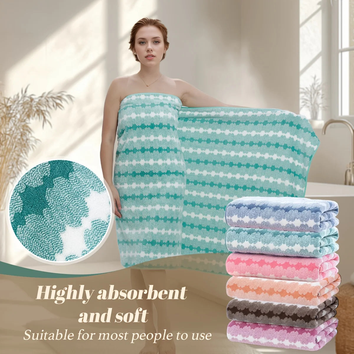 4 to 8 Piece Cotton Towel Set