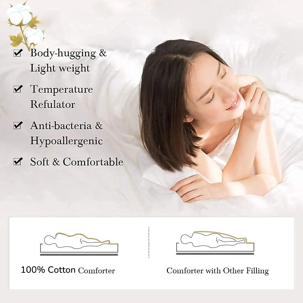 Cotton Luxury Comforter Cooling Summer Quilt