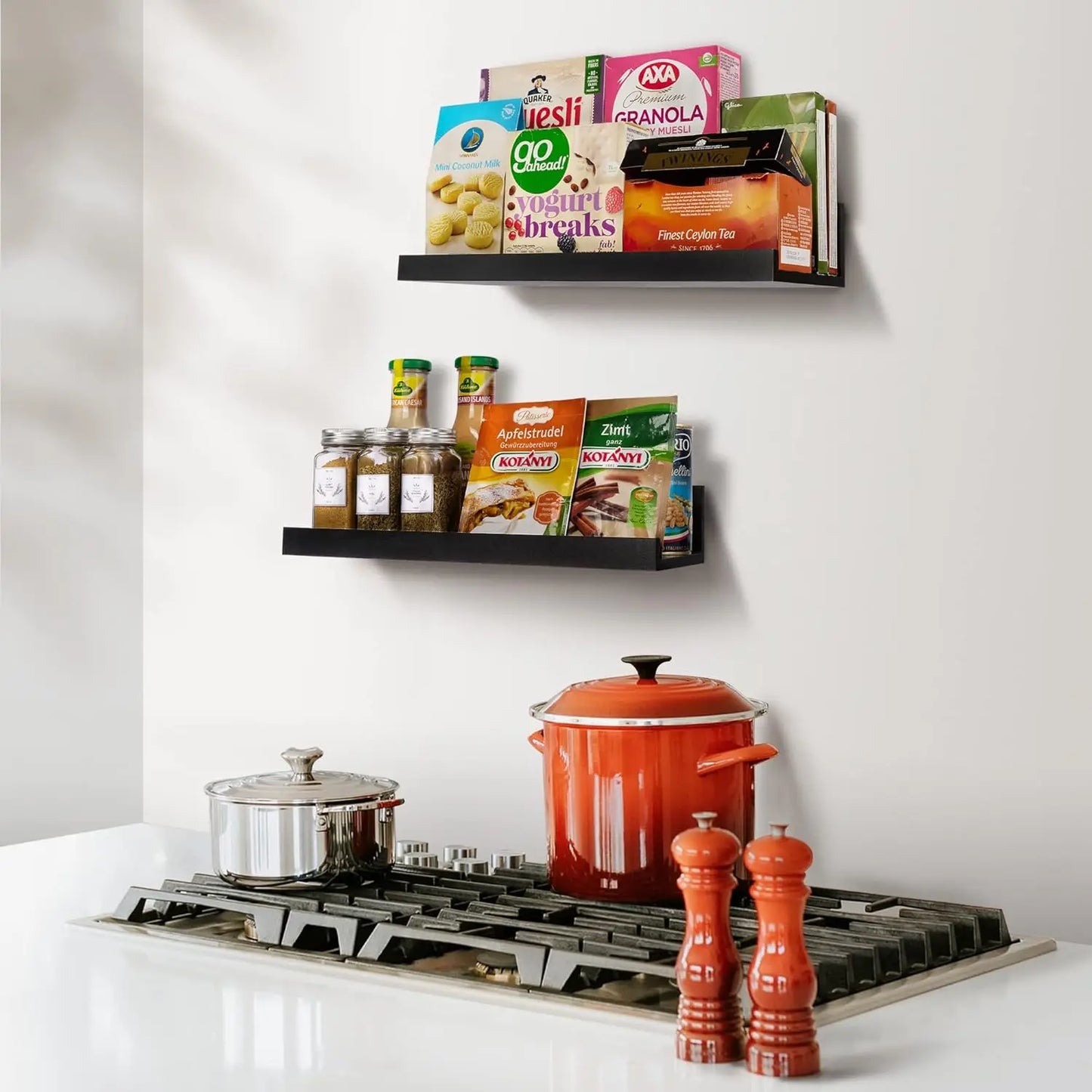 Bathroom Wall Mounted Wood Shelves
