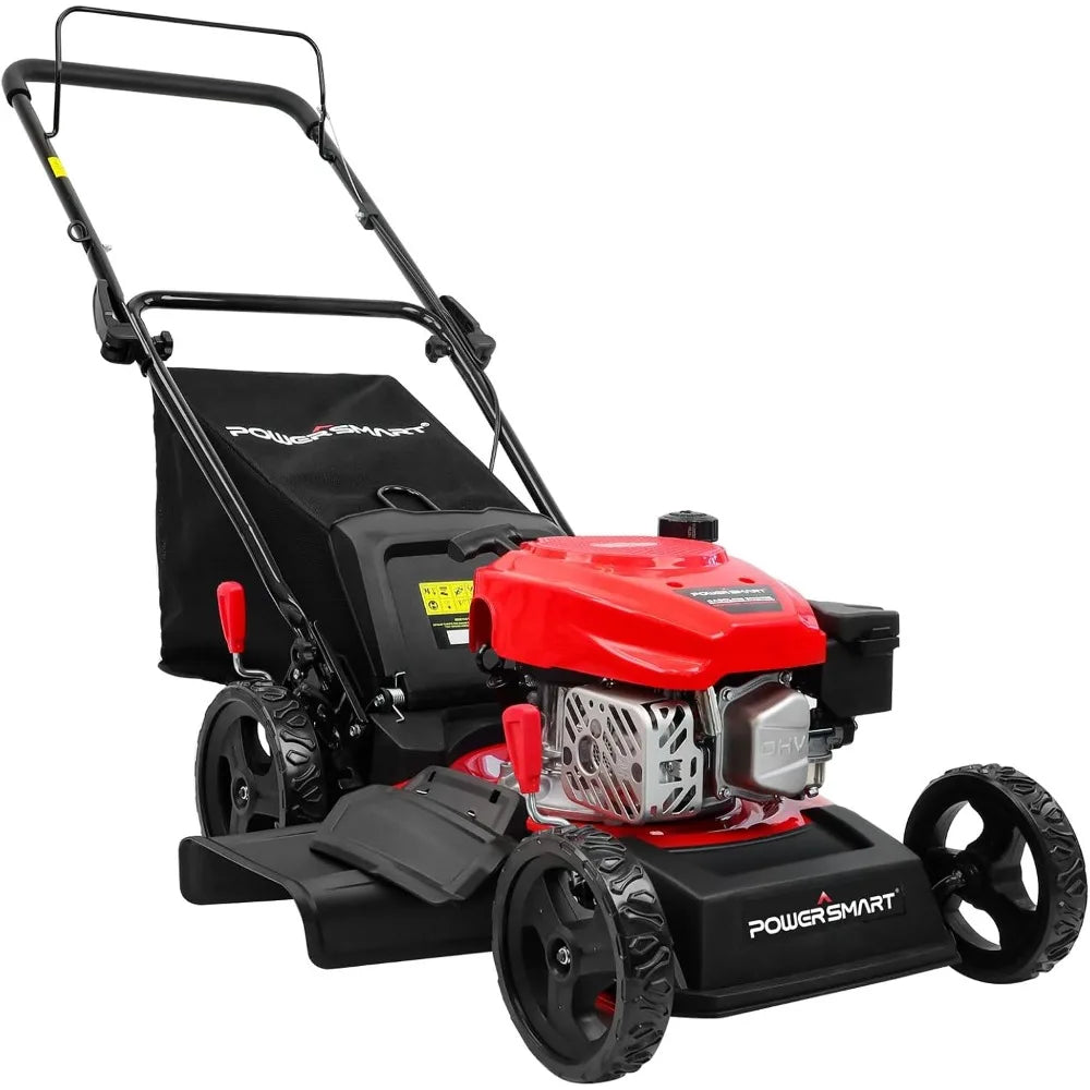 Gas Powered Lawn Mower - Oil Included
