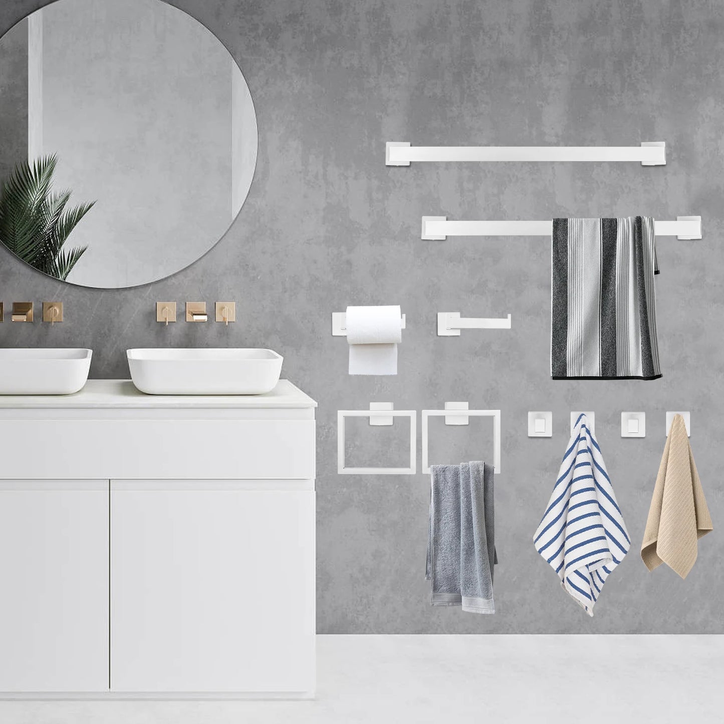 Bathroom Towel Bar Set