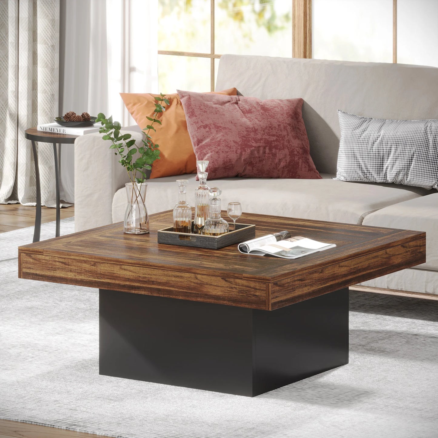 LED Square Coffee Table