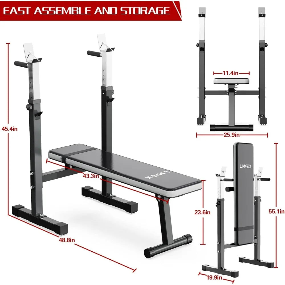 Home Gym Weight Bench Station Full Body Workout