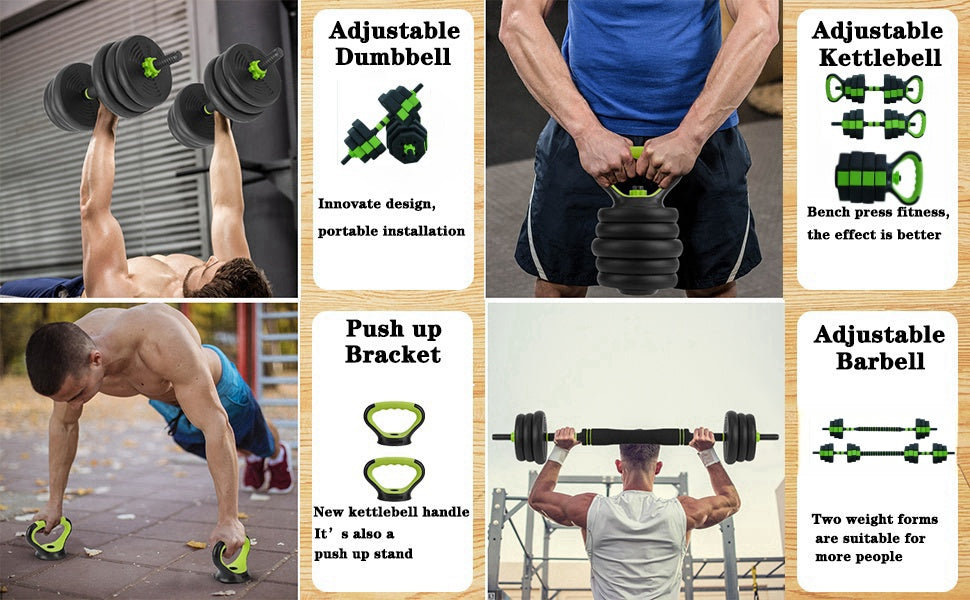 Adjustable Kettlebell/Dumbbell Set