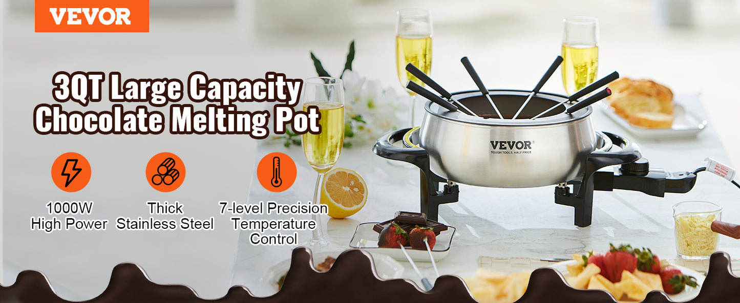 Chocolate Cascade Melting Pot Fondue Set
