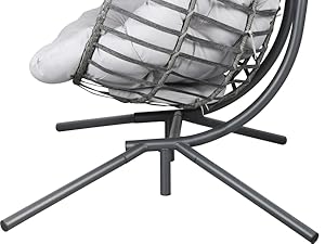 Double Hanging Egg Chair with Stand