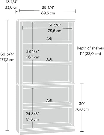 Storage 5 Bookcase/Book Shelf