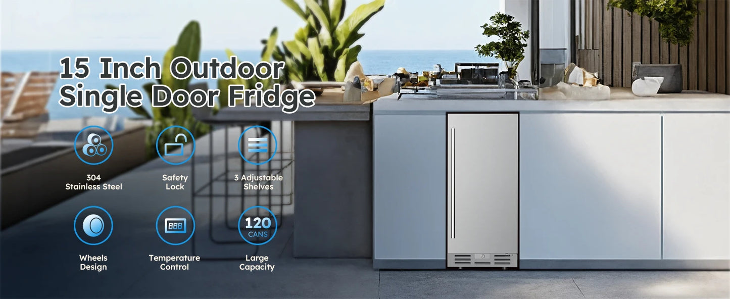 Beverage Refrigerator with Built-in Beverage Cooler