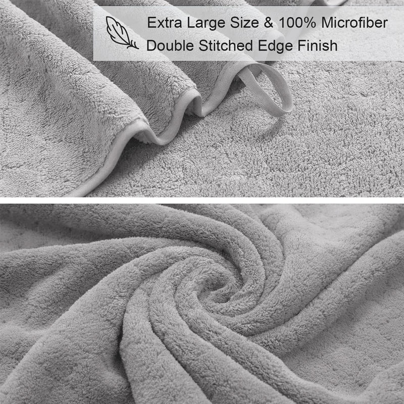 Towels Bath 8 Piece Towels Set, 2 Extra Large Bath Towels, 2 Hand Towels, 4 Washcloths, Cotton, Lighter Weight, Quicker to Dry