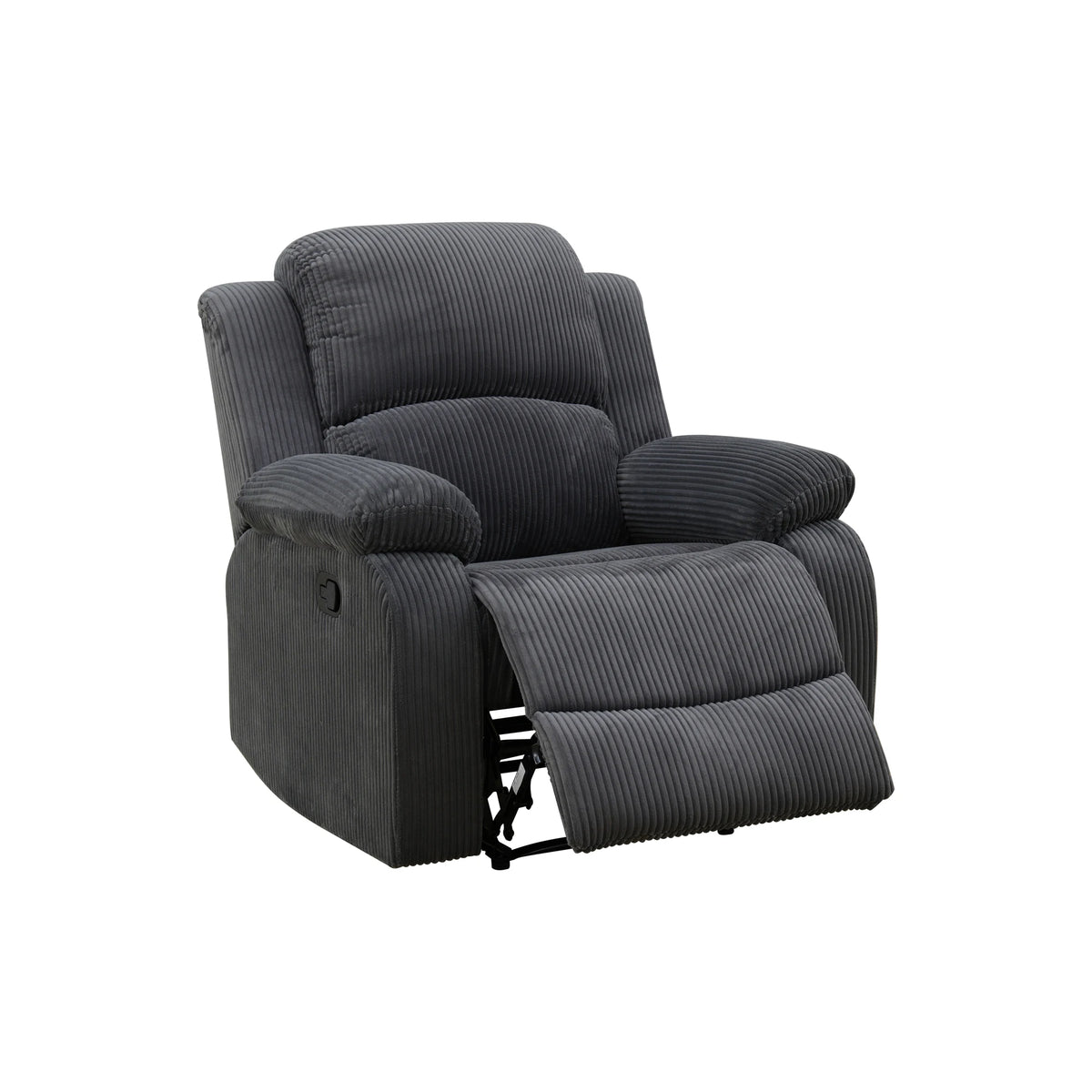 Multi-Functional Smart Sofa - Soft Dark Grey Corduroy Recliner