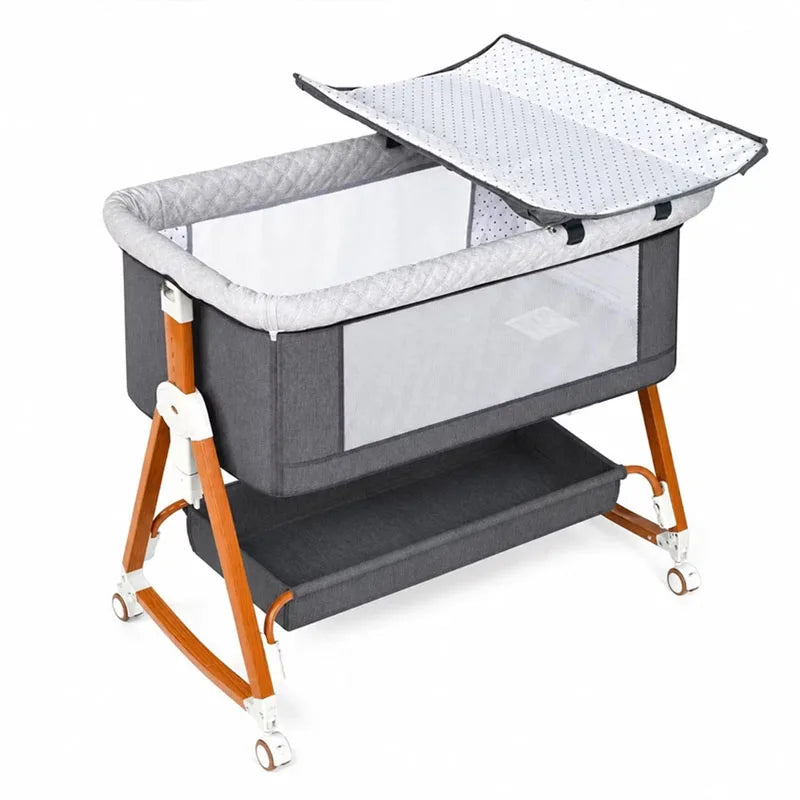 Baby Bassinet Bedside Sleeper with Diaper Changing Table