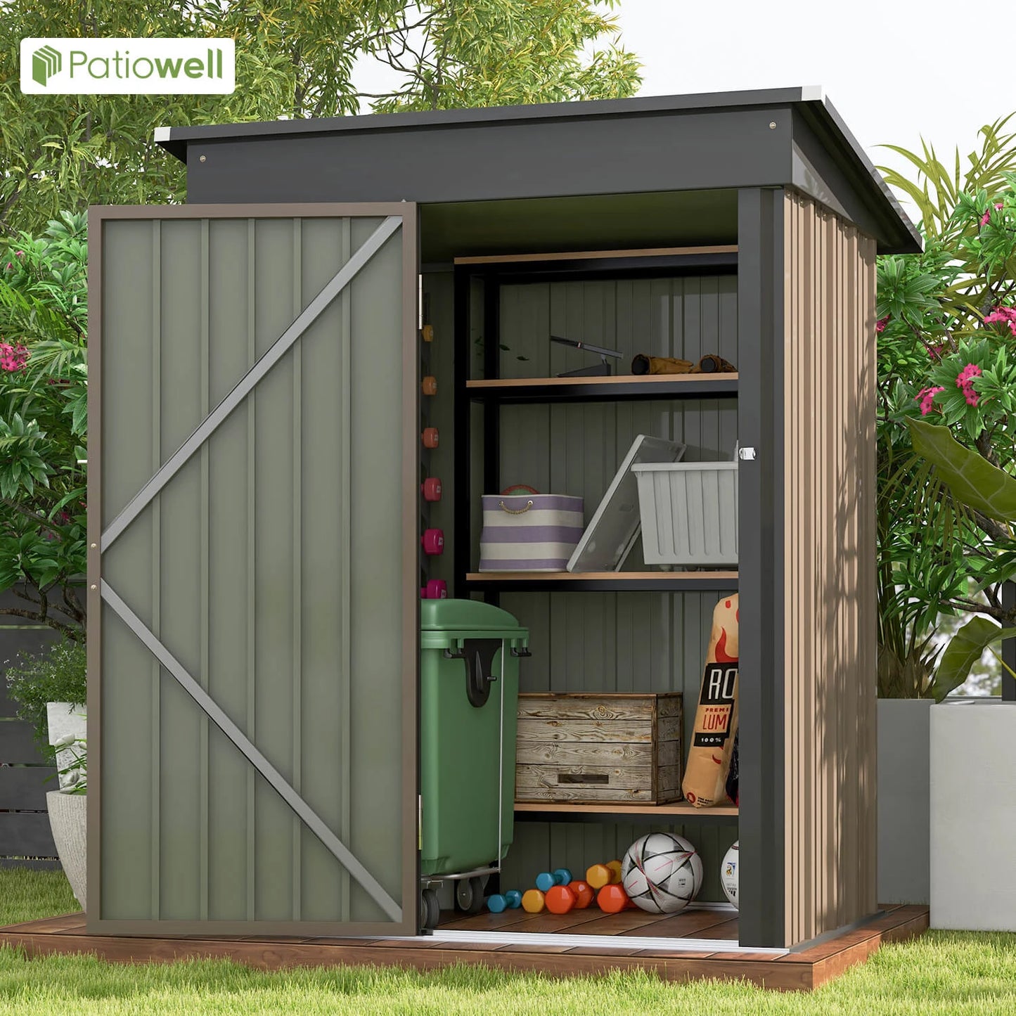 Outdoor Storage Shed Backyard Garden