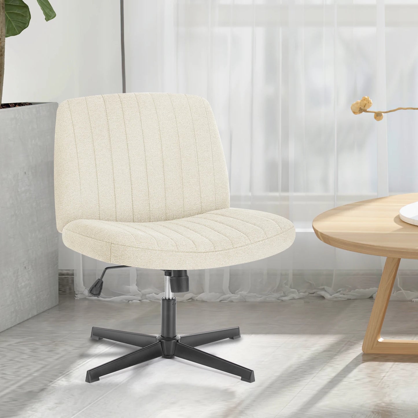 Cross Legged Rocking Chair Armless Wide