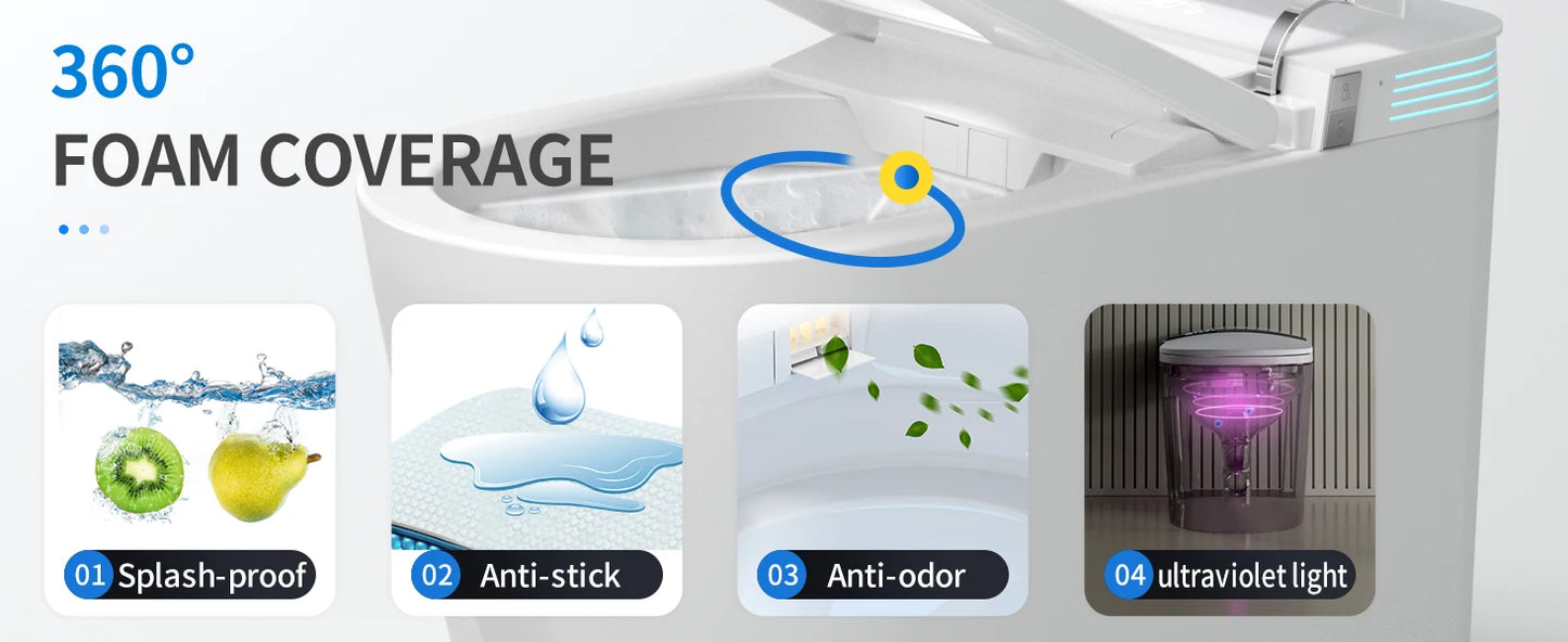 One Piece Bidet with 80MM Heated Seat