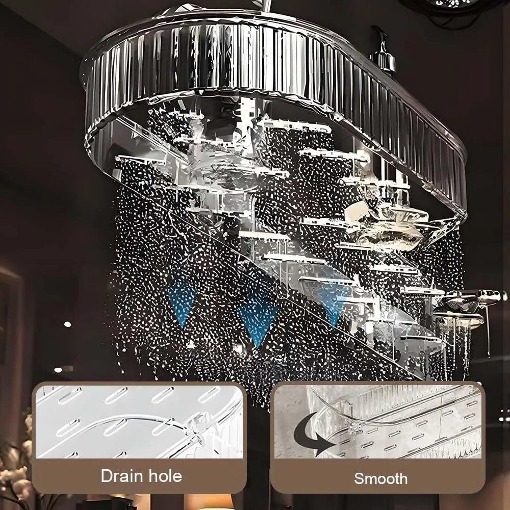 Suction Cup Shower Shelf Organizer - Wall Mounted
