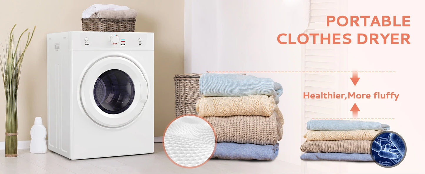 Stainless Steel Tumble Dryer with Exhaust Hose
